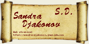 Sandra Đakonov vizit kartica